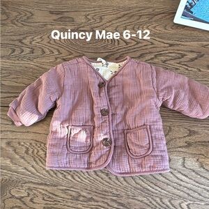 Quincy Mae Dusty Pink Quilted Jacket